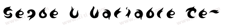 Segoe U Variable Te字体转换